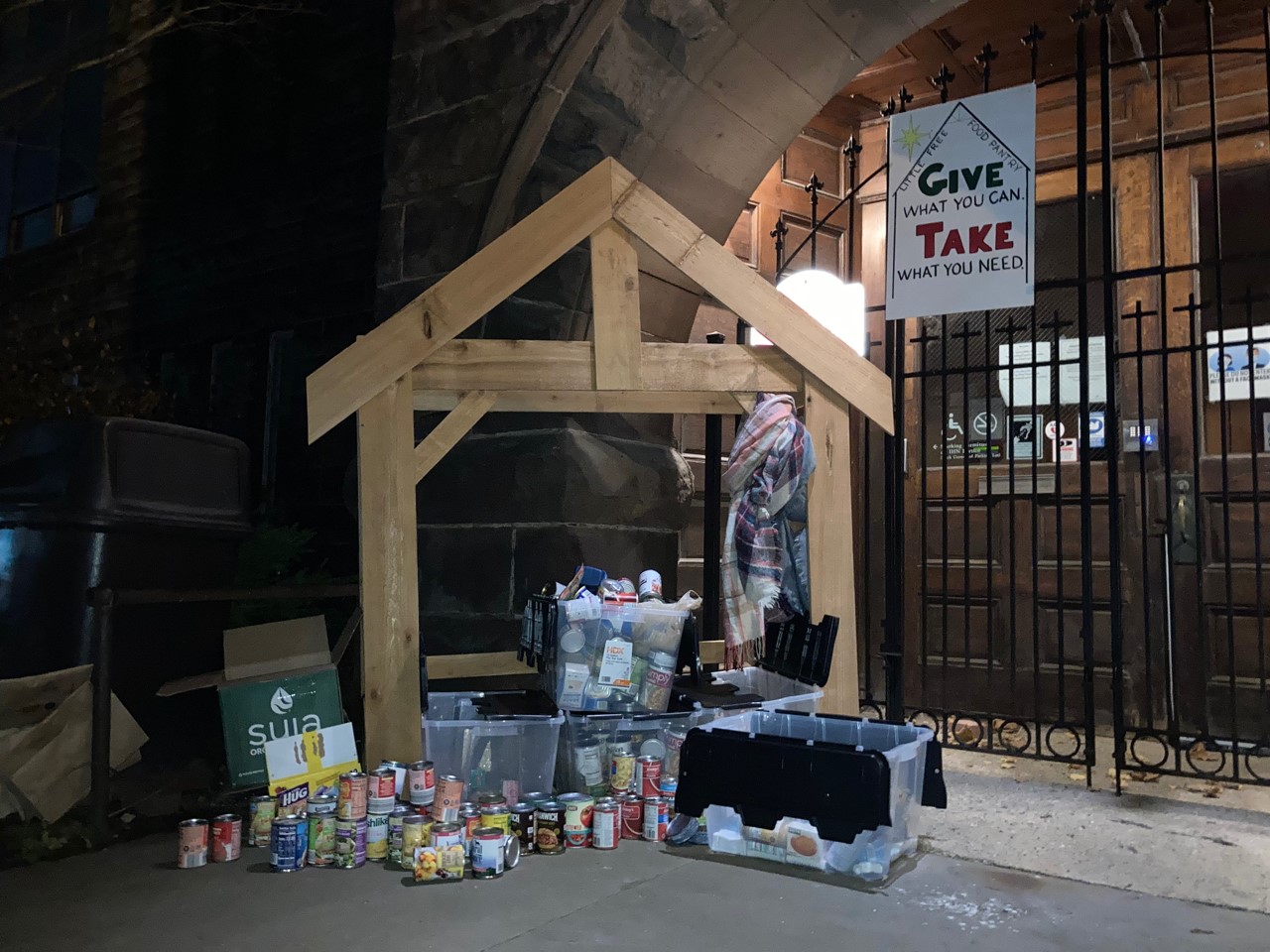 Ohio church turns nativity stable into little free pantry United