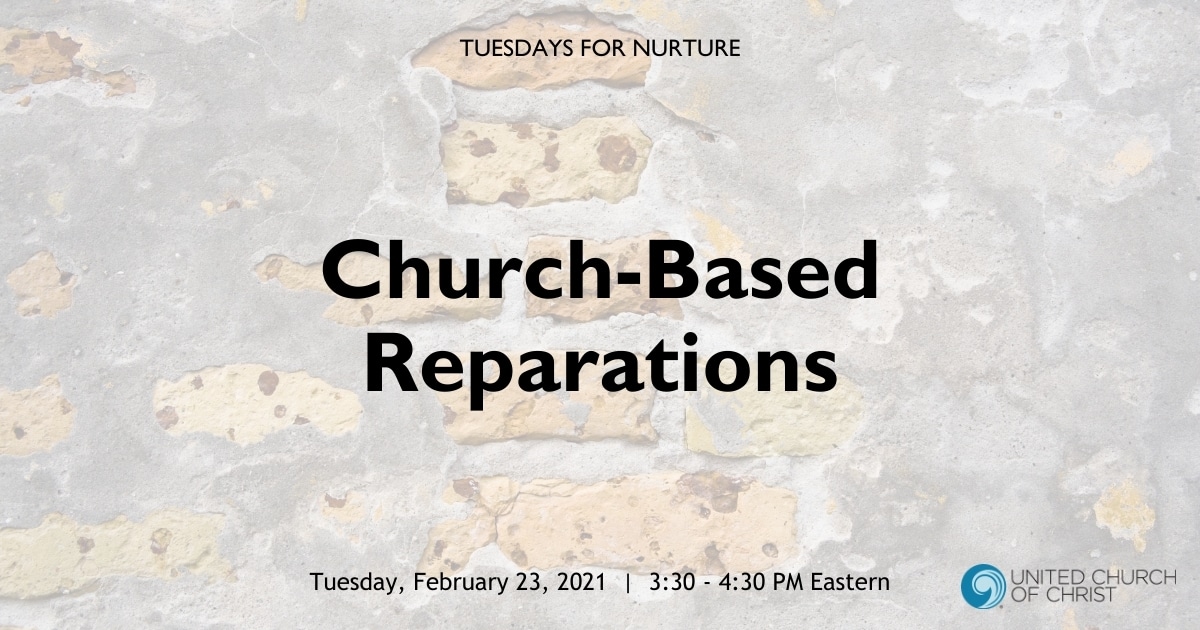 Church-Based Reparations Zoom Header