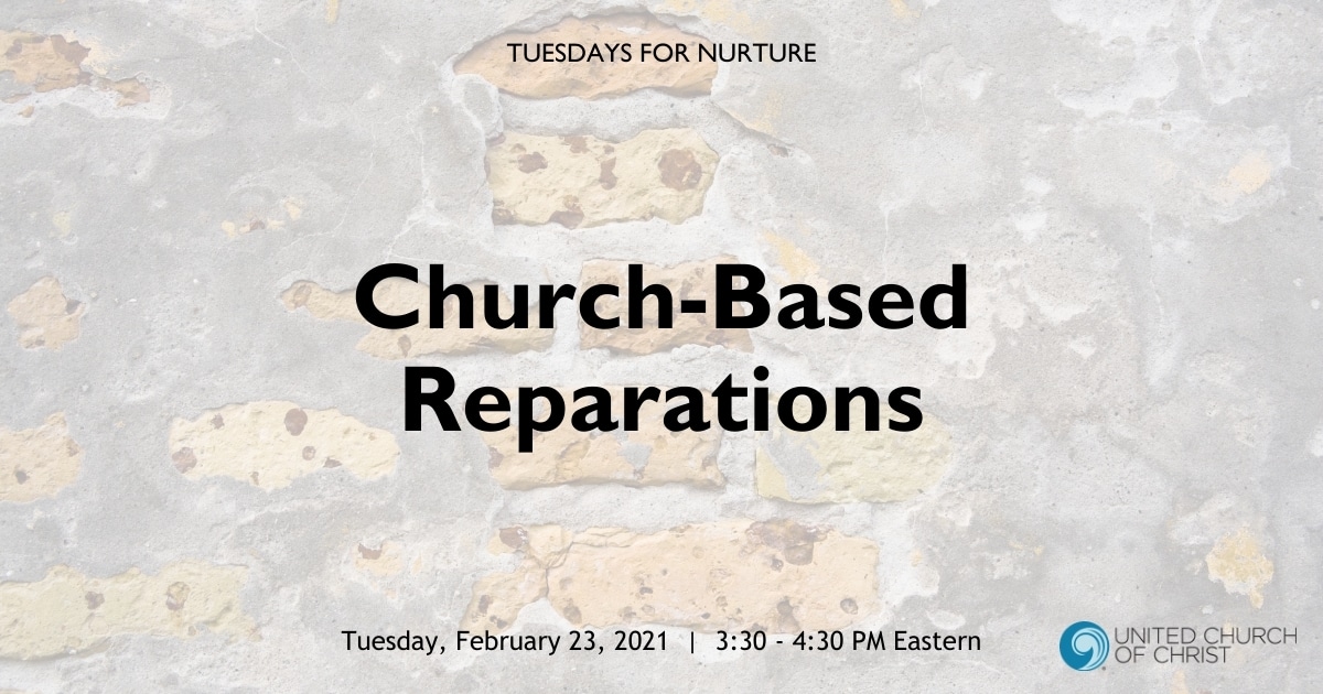 Church-Based Reparations Zoom Header