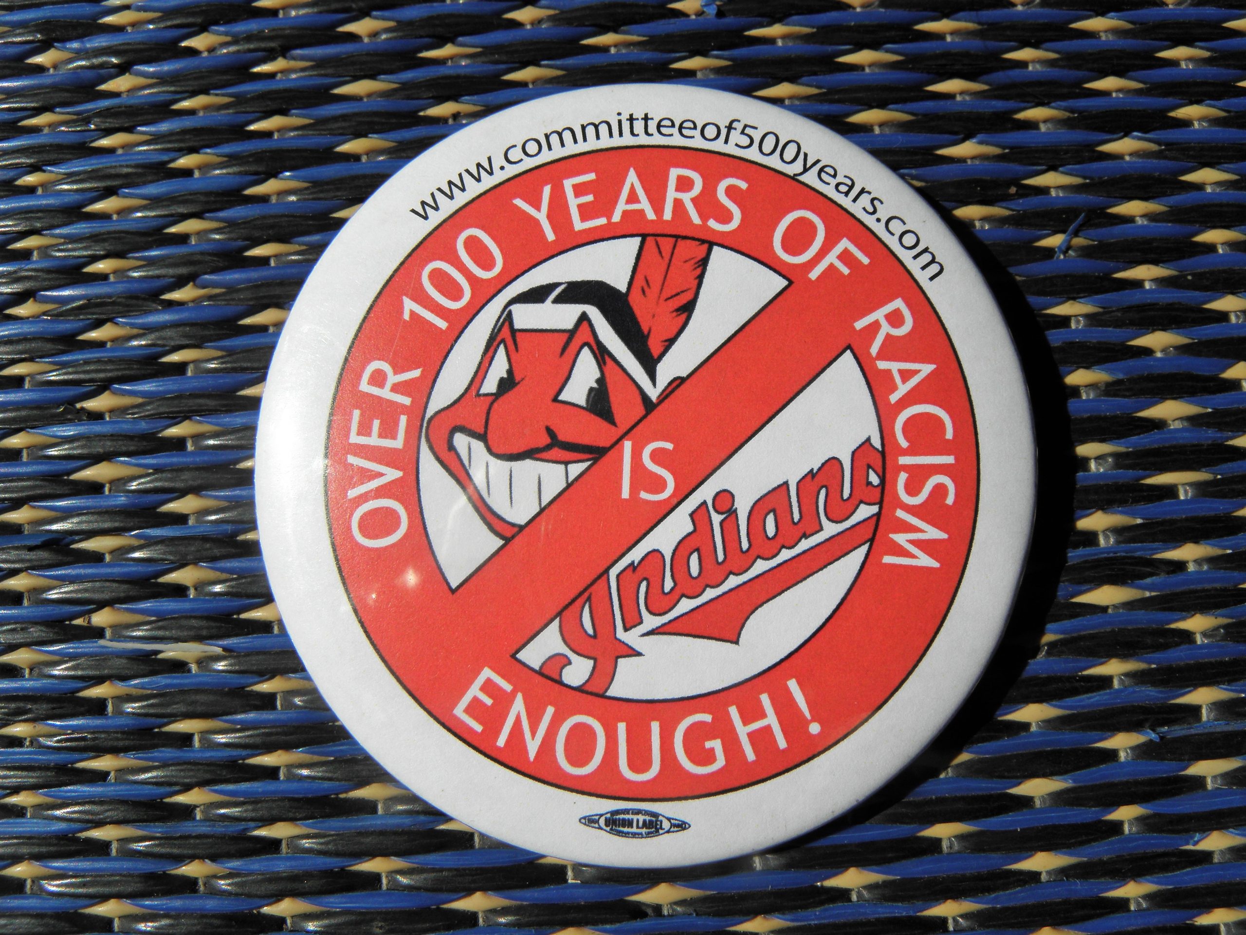 100 years of racism button