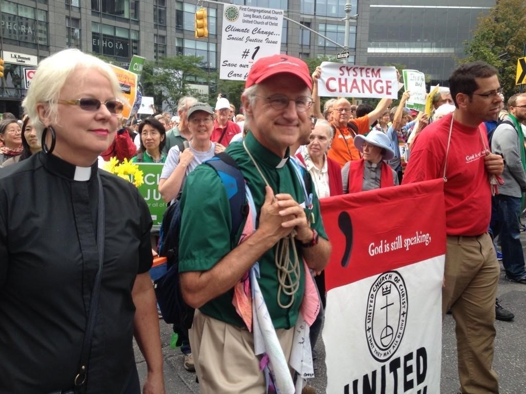 Antal at a climate march