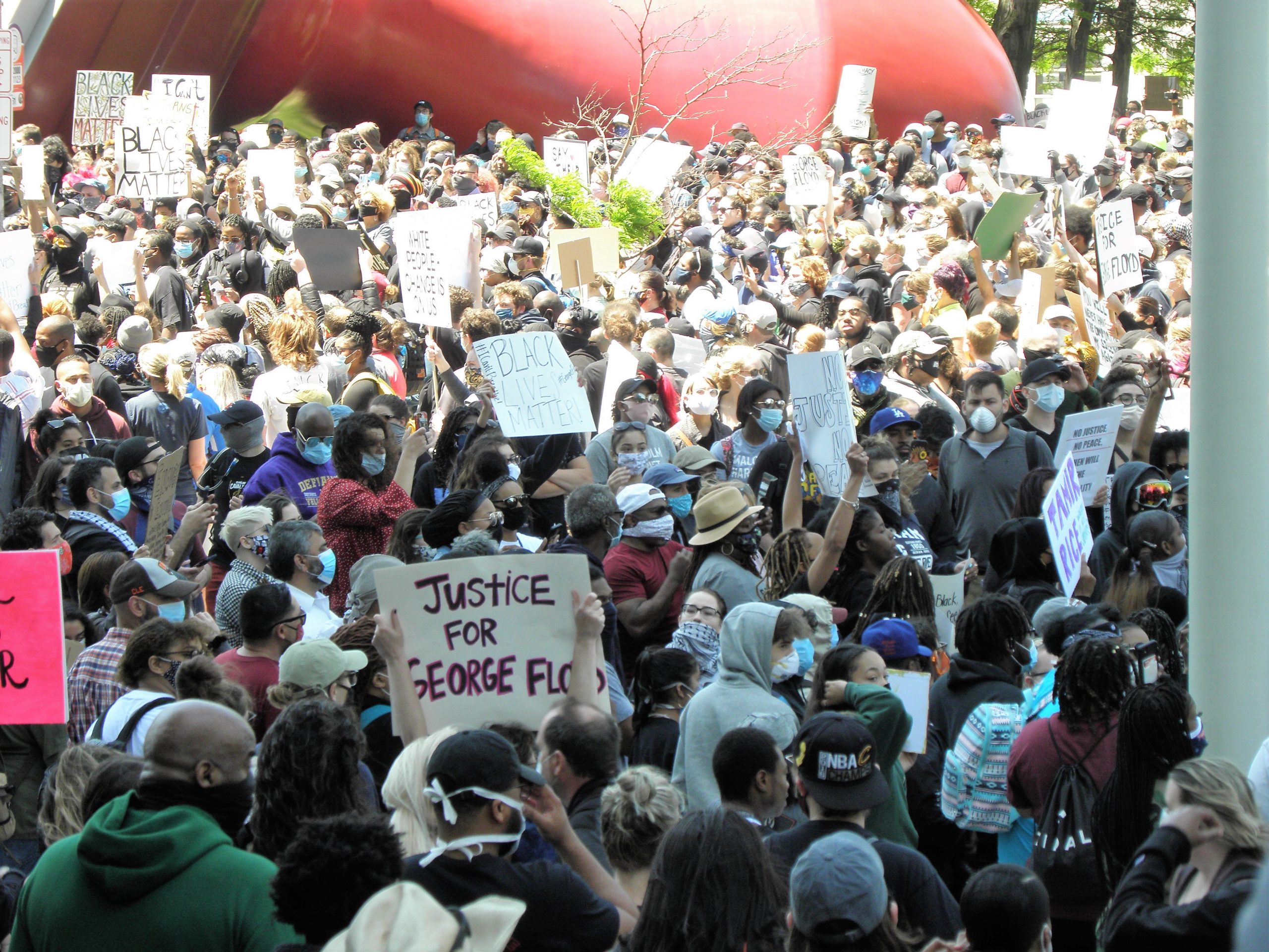 Black Lives Matter demonstration, Cleveland, 5/30/20