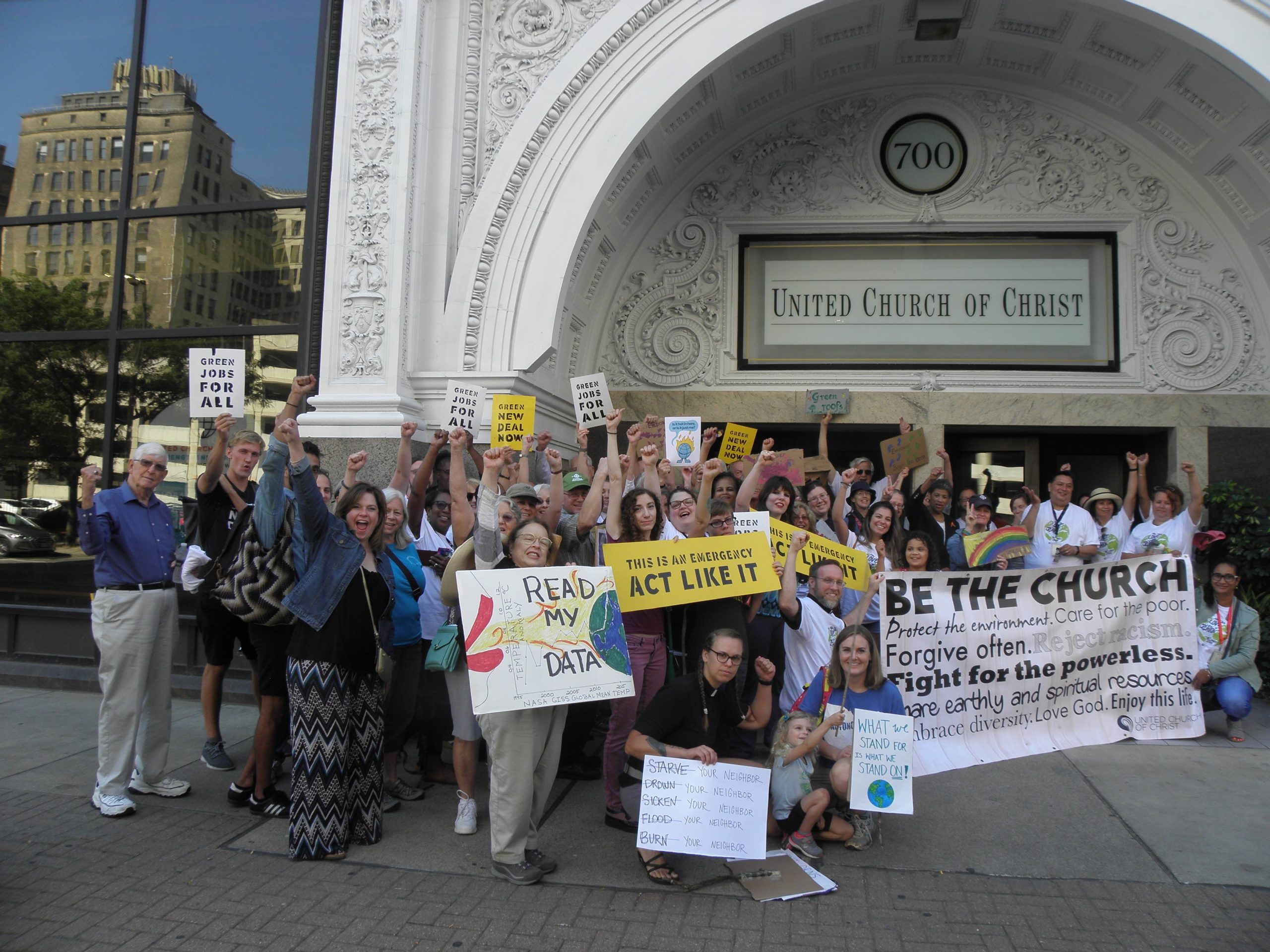 Climate Strike contingent, 700 Prospect Ave., Cleveland, 9/20/19