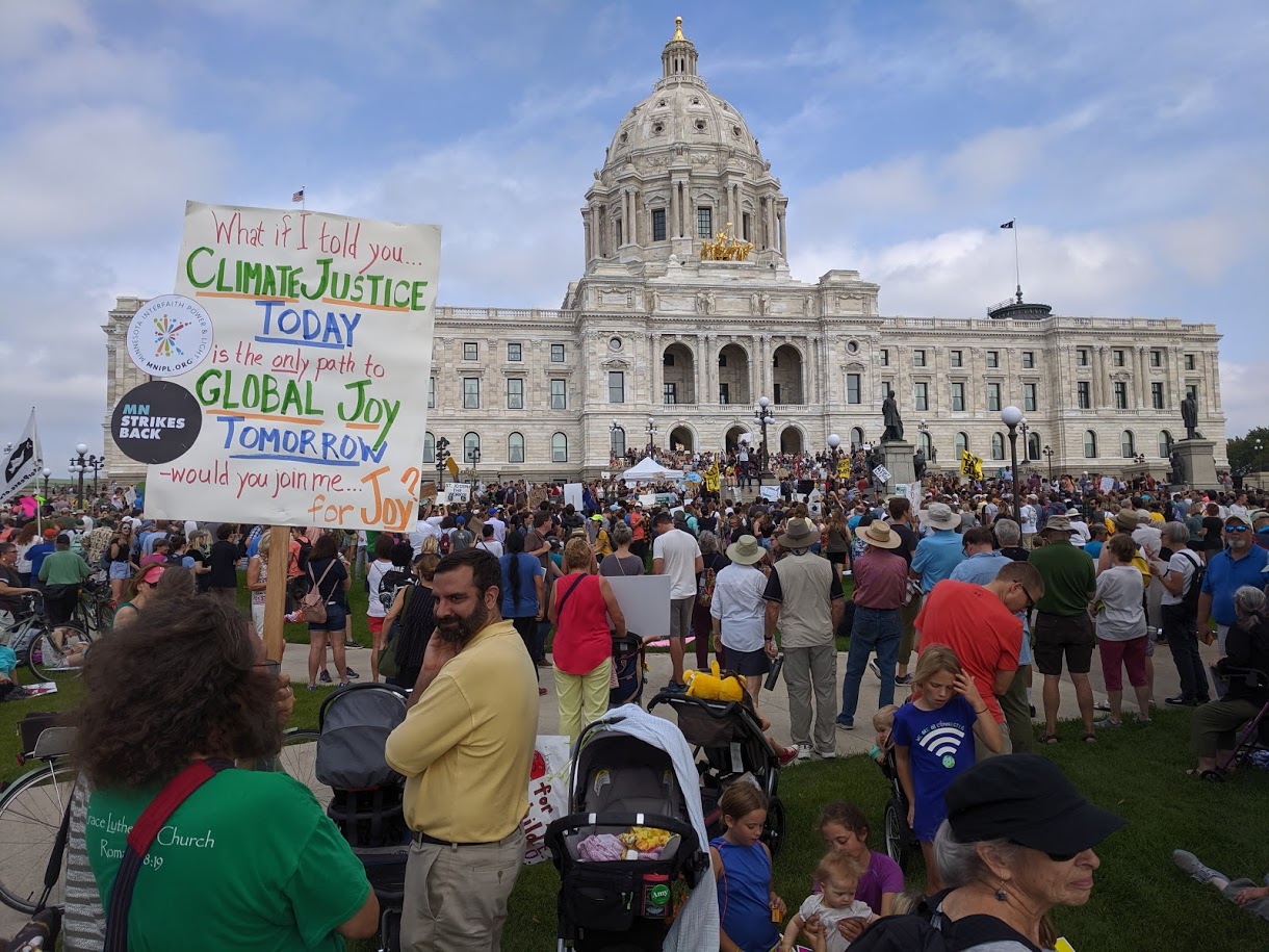 St. Paul's UCC at Climate Strike, Minn. State Capitol, 9/20/19