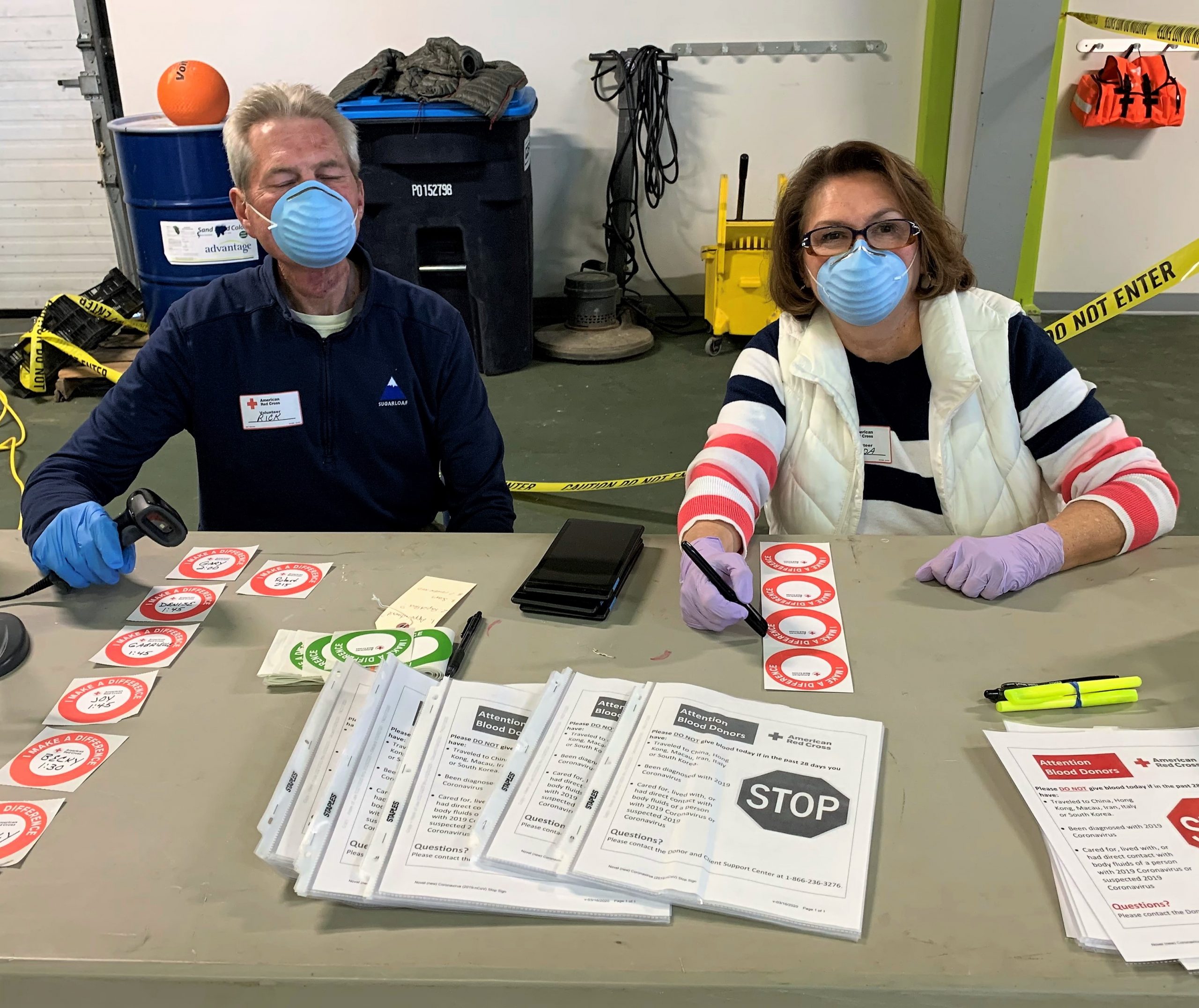 Blood drive, Newcastle, Maine, 3/26/20