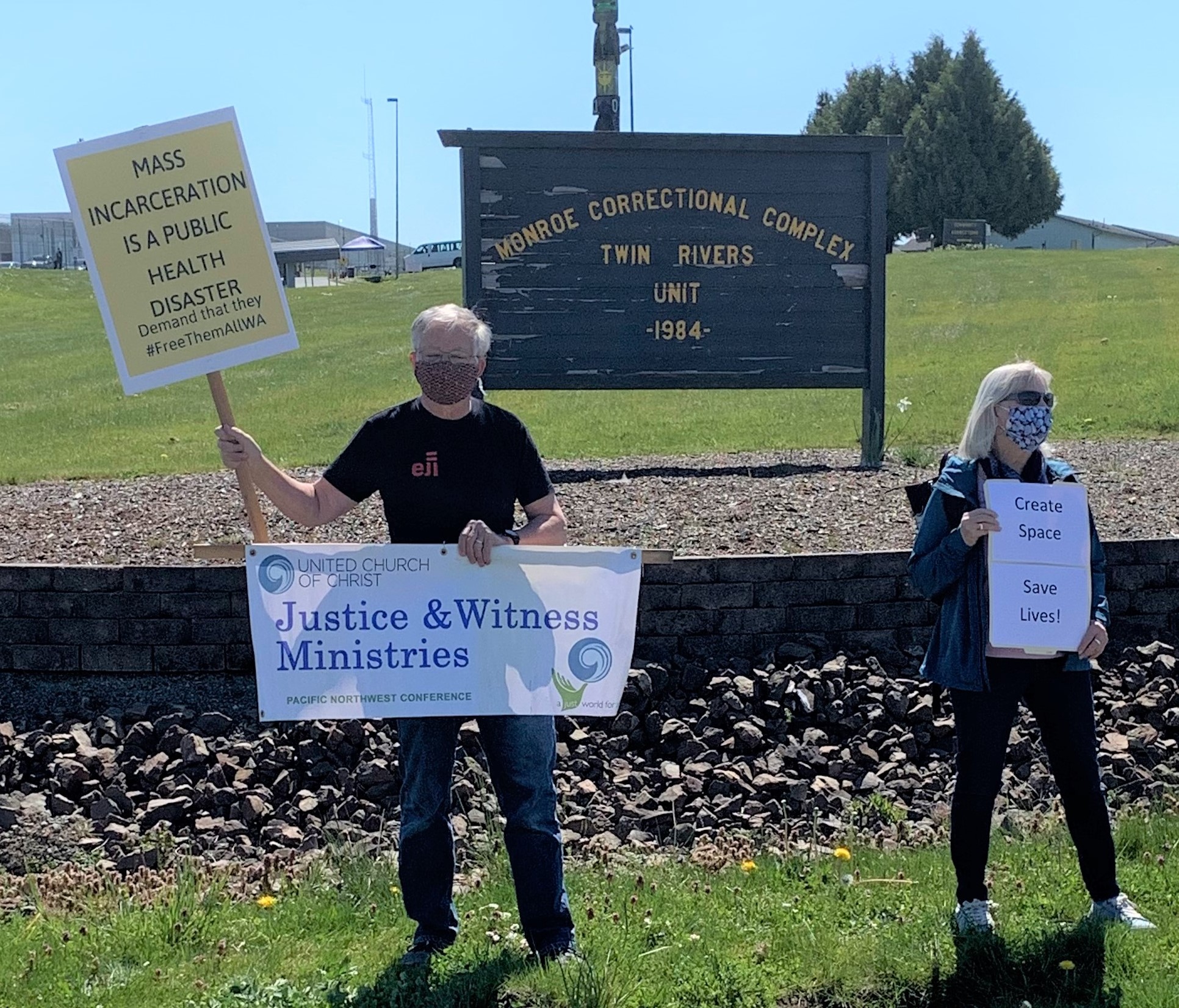 Wash. state prison COVID-19 protests 4/16/20