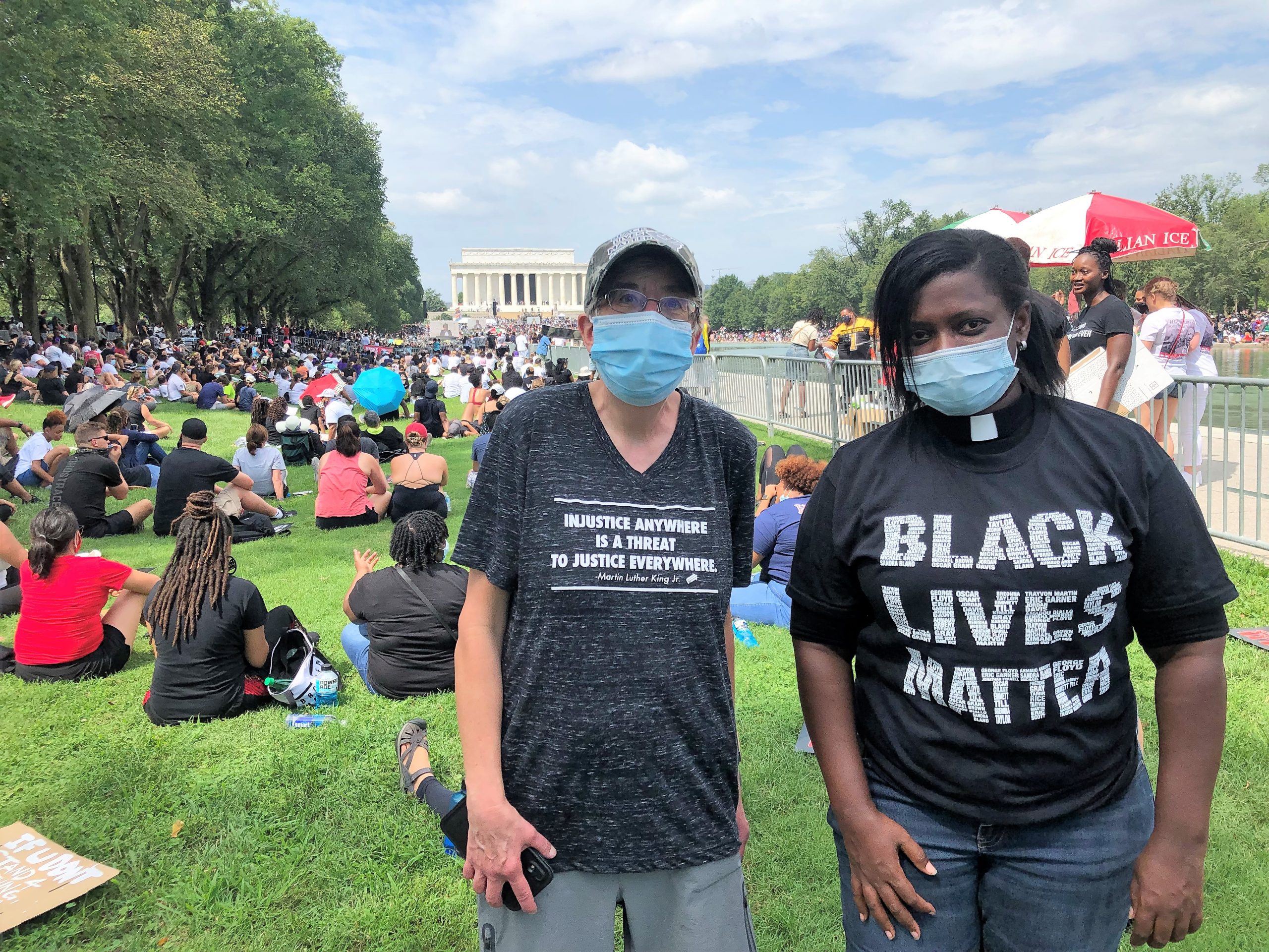 Sorensen & Guillaume at D.C. rally, 8/28/20