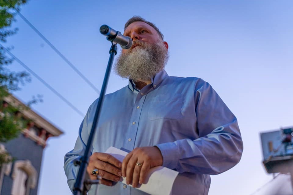 Eastman at Dayton vigil 8/4/19