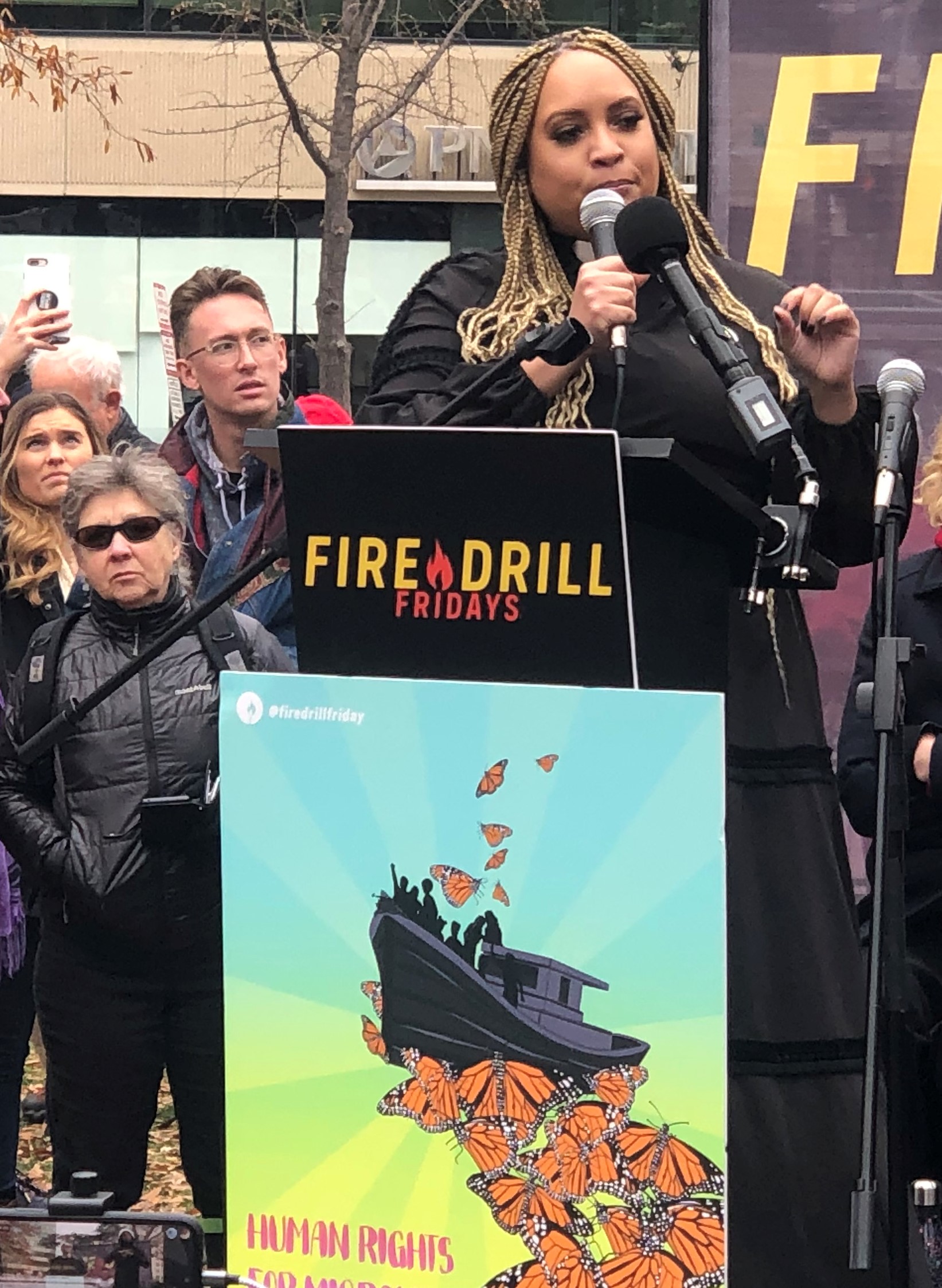 Dousa at Fire Drill Fridays podium 12/6/19 D.C.