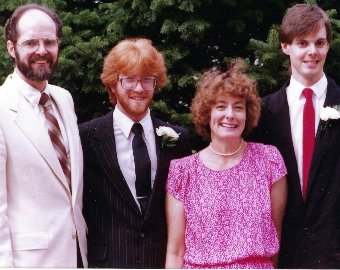 Evan Golder and family in 1988