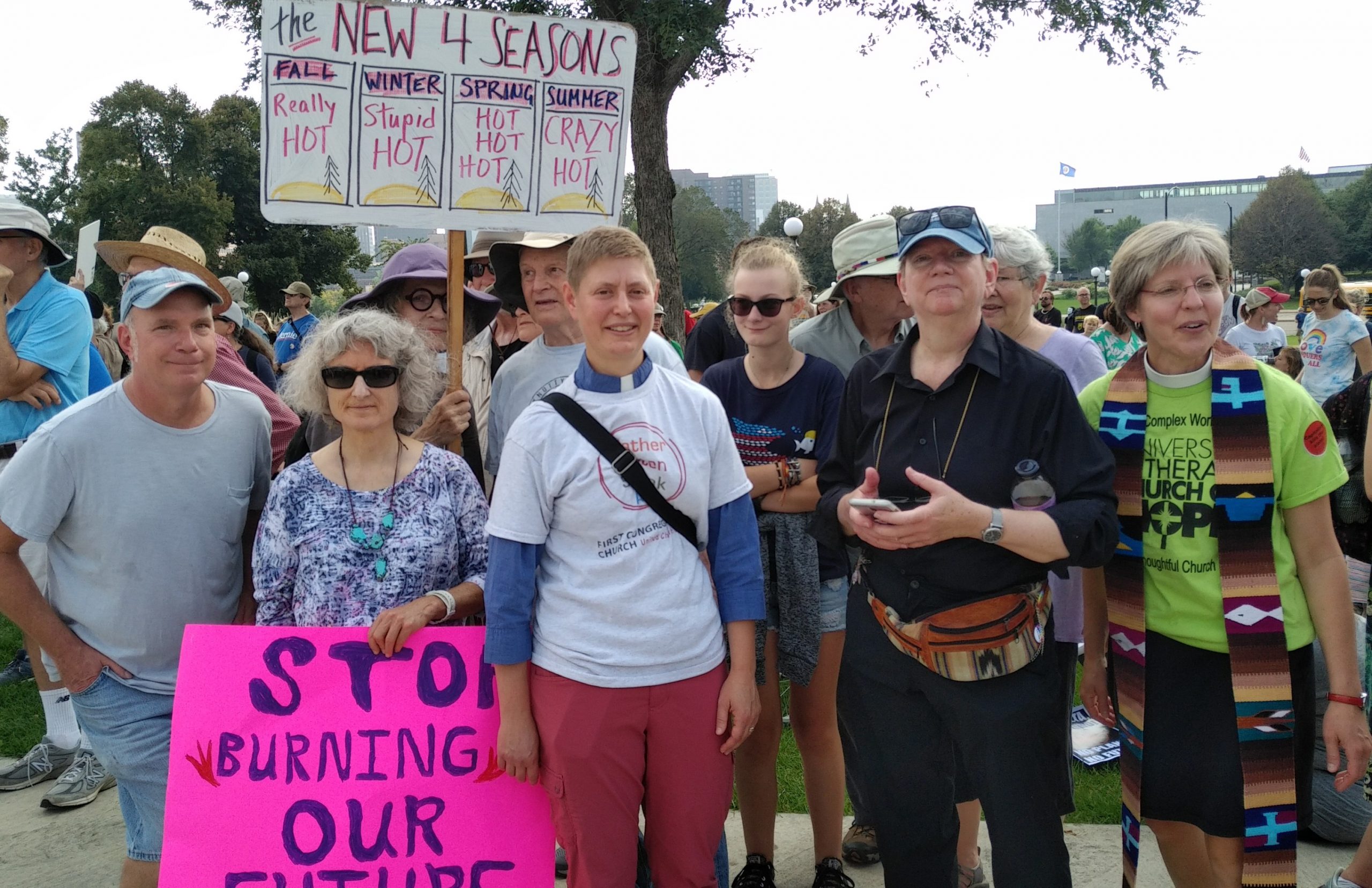 First Congregational, et al., at St. Paul Climate Strike, 9/20/19