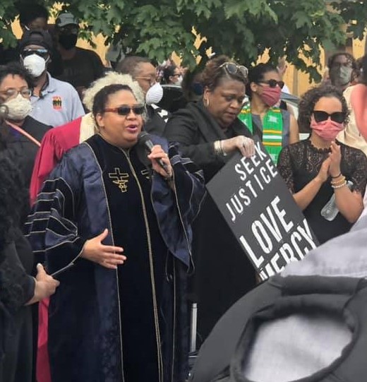 Mpls Floyd clergy march, 6/2/20, Black leaders