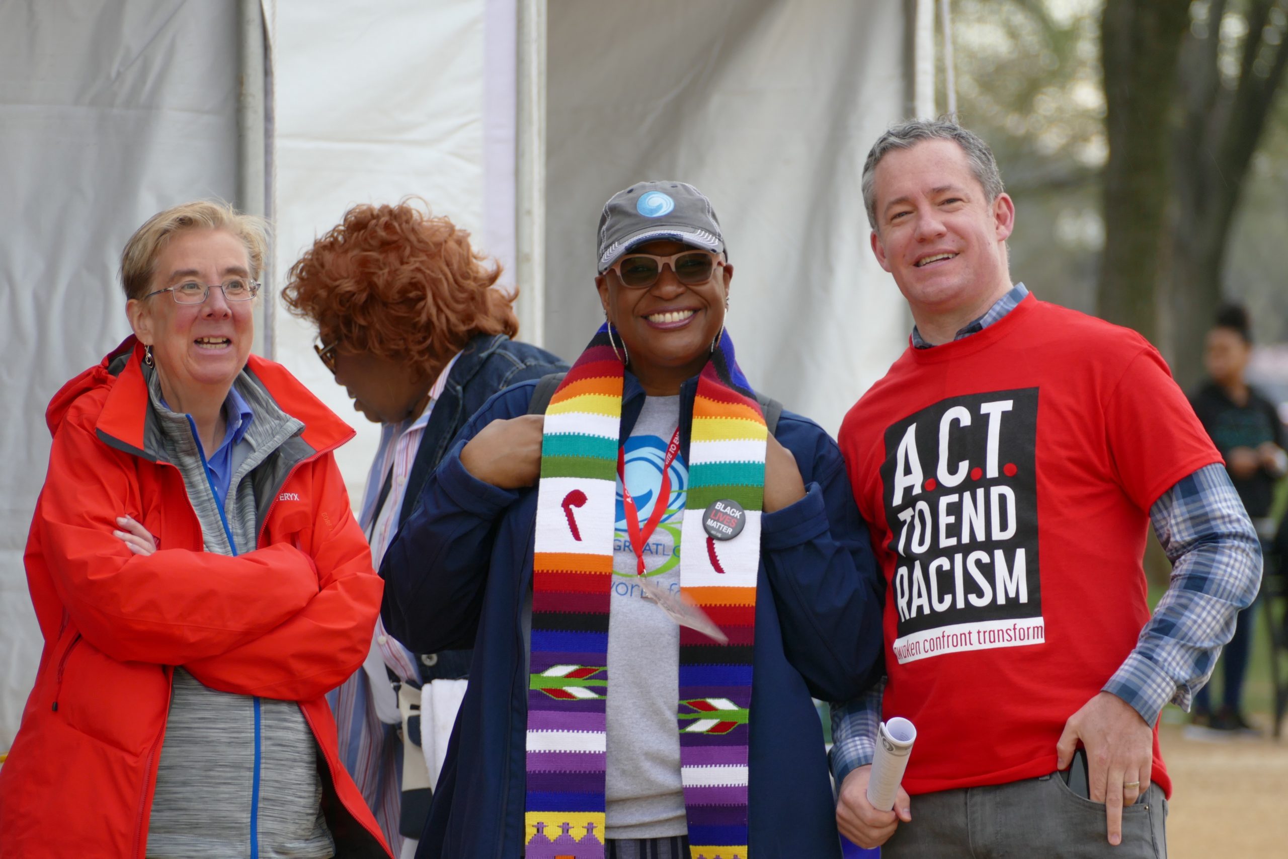 Velda Love at Rally to End Racism