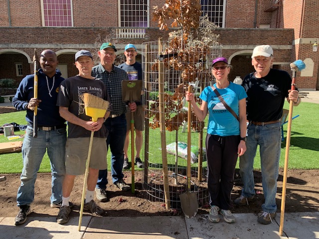 Tree planting First Church Berkeley 2/8/20