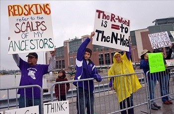Demonstration against D.C. NFL team name, circa 2013