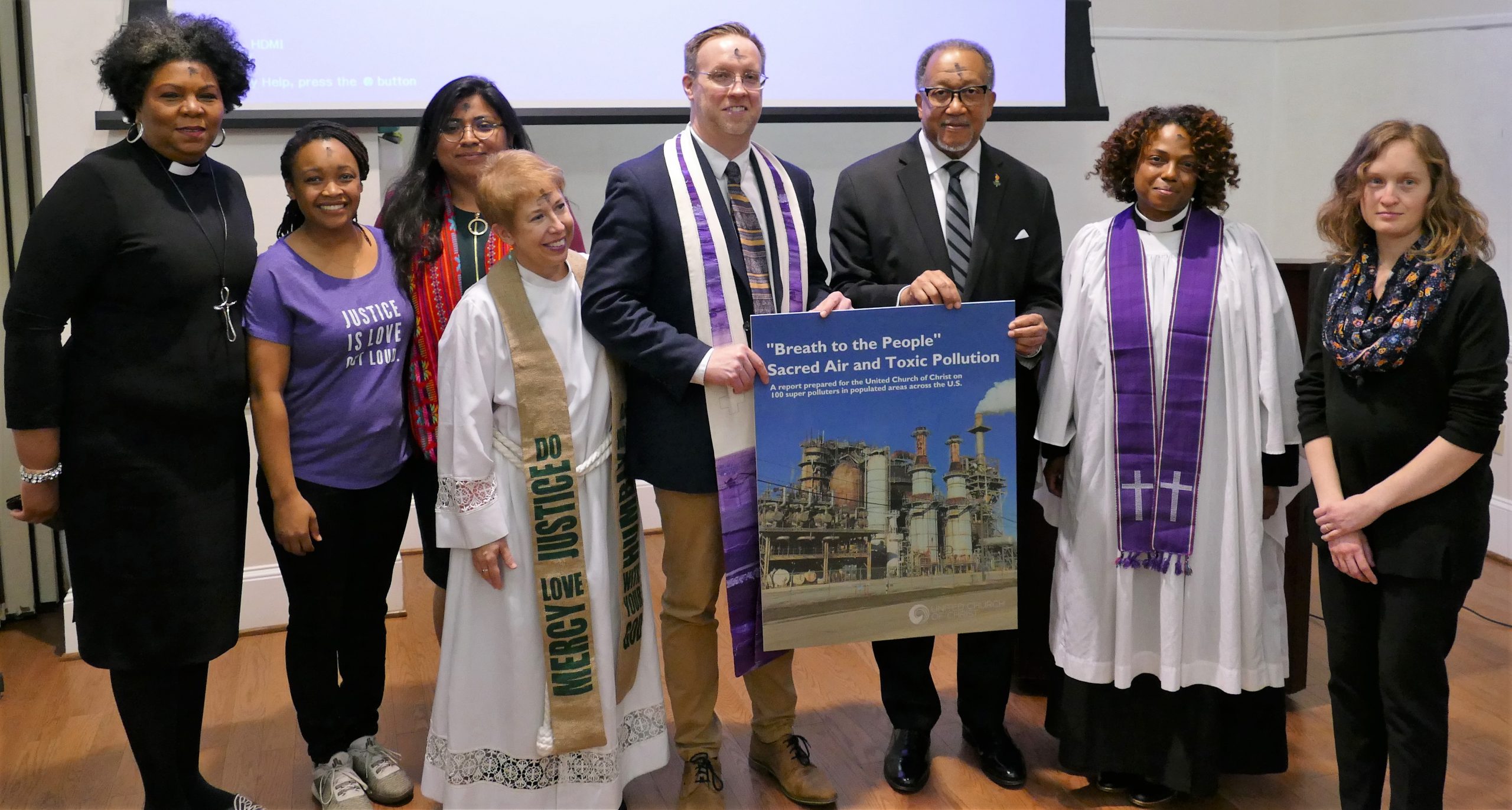 Group photo of D.C. news conference speakers 2/26/20