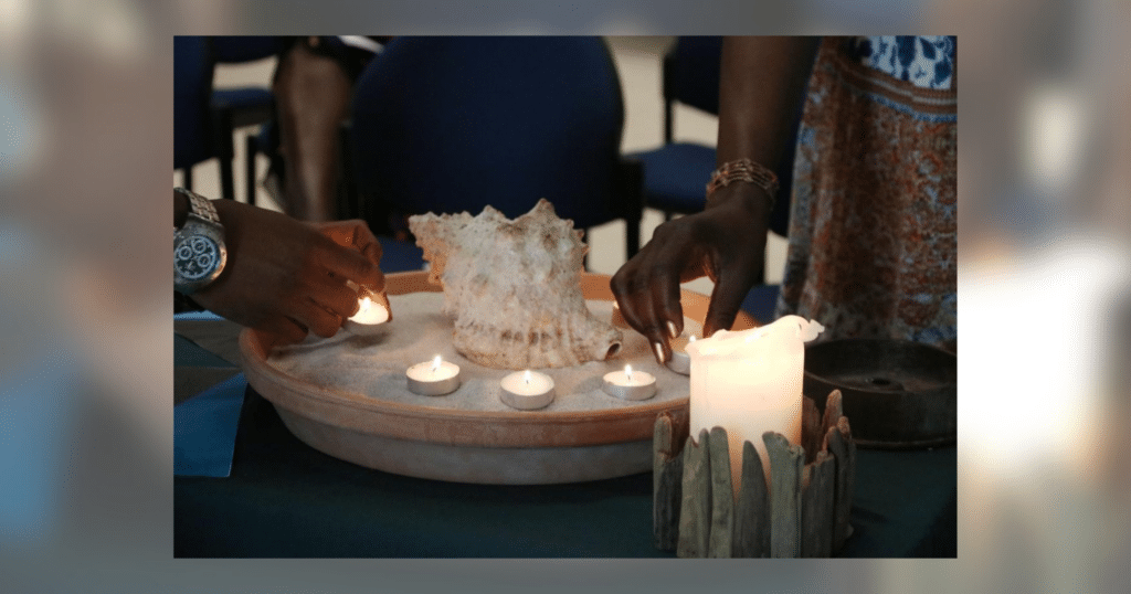 PrayerBowlShell&Candles