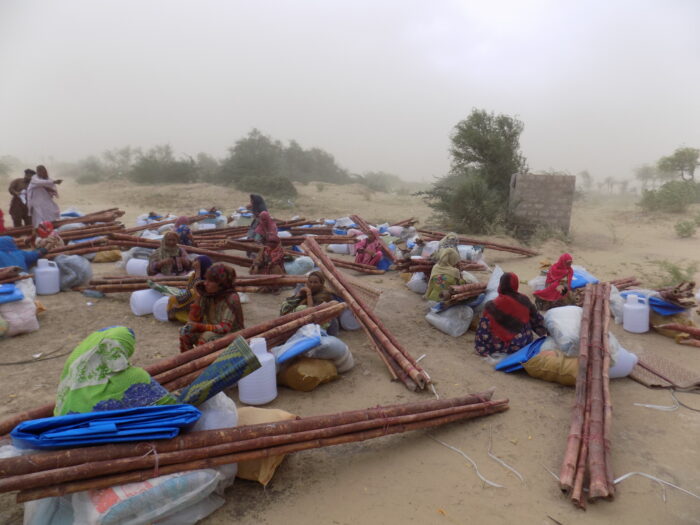 Distribution of Shelter Kit and Hygiene Kit Mosquito nets and Jerry cans at Lasbela Balochistan