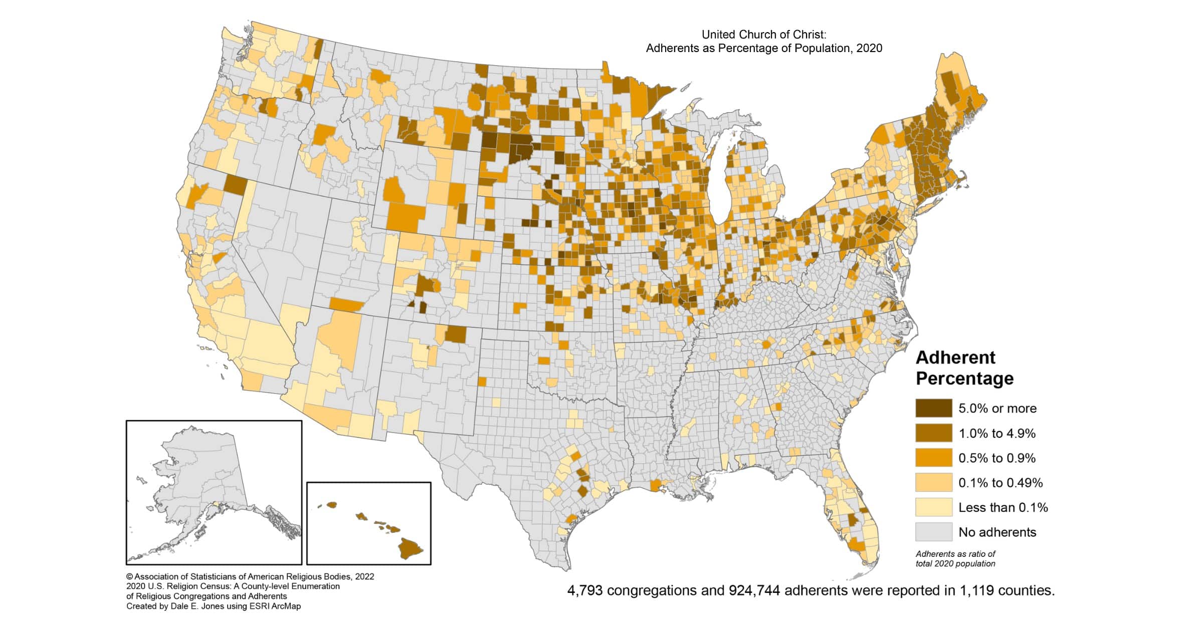 Researchers release religious study of every U.S. county, and elect a