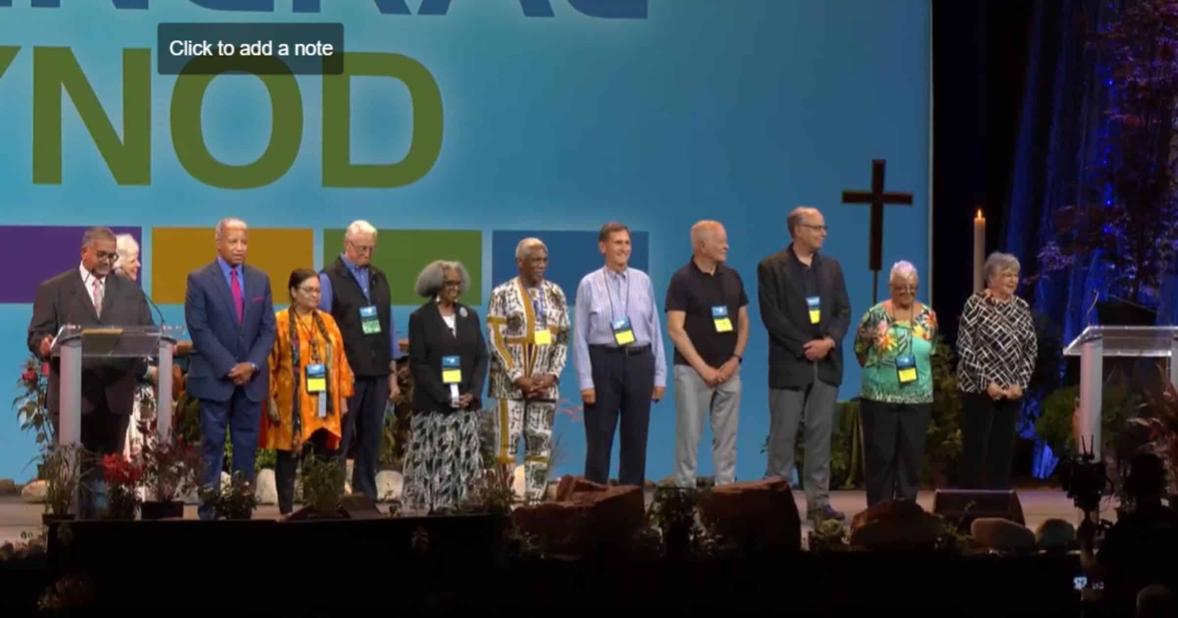 Former church leaders, ecumenical guests, international partners