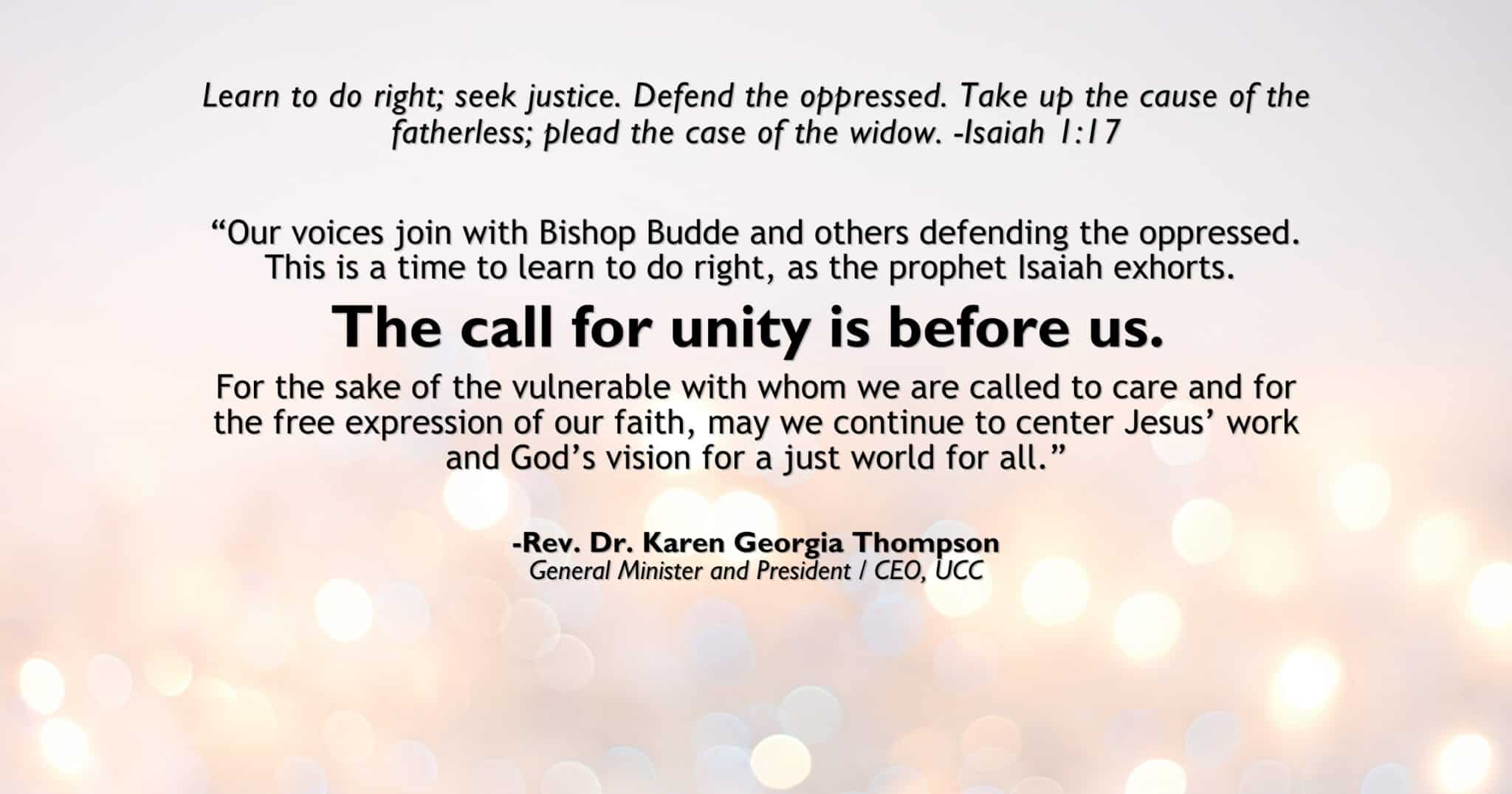 Faith Expressed Freely Statement On Congressional Response To Bishop